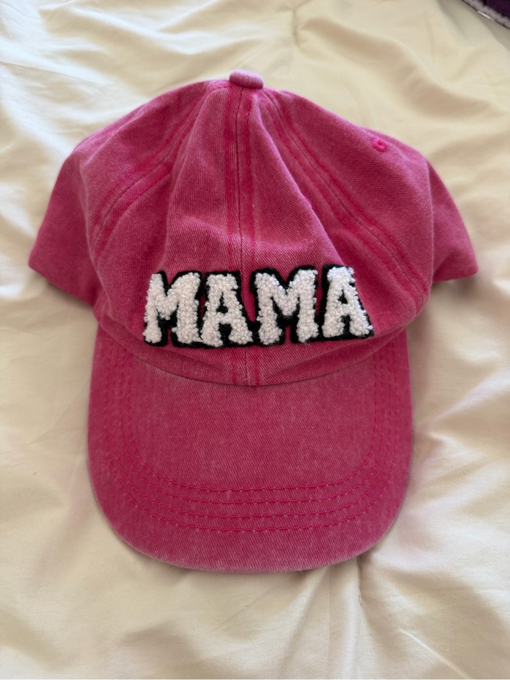 Pink "MAMA" Embroidered Baseball Cap
